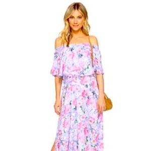 Show me your mumu maxi pink & purple floral dress